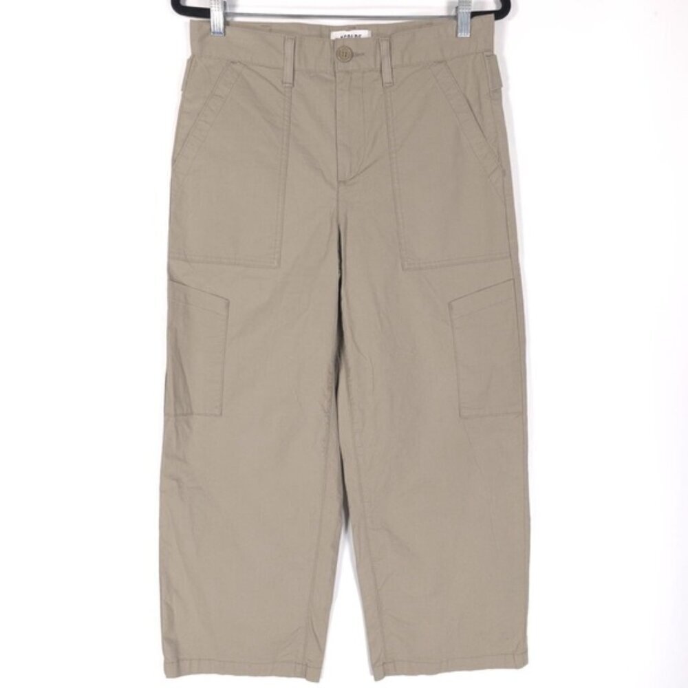 AGOLDE Women’s Pants Tan Stretch Cotton Daria Utility‎ Cargo Cropped Size 27